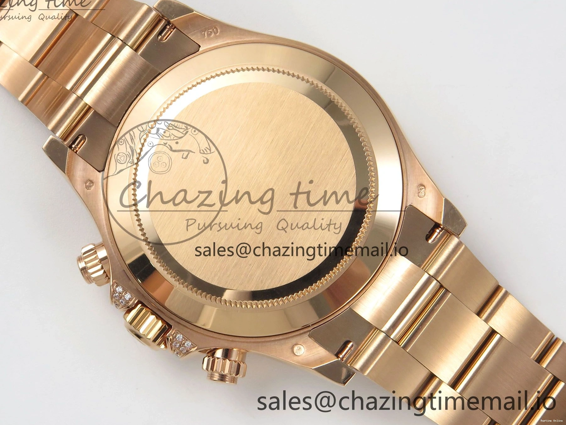 0203 FlexibleFit Daytona 116595 RBOW Rainbow IPKF Best Edition Black RG Dial on RG Bracelet DD 276